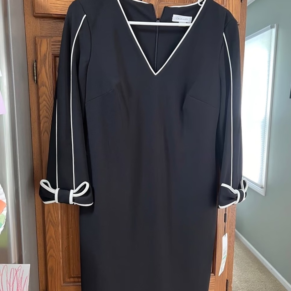 Women's Black Calvin Klein Dress Size 8 NWT